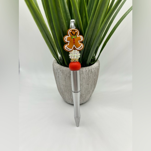 Ginger bread cookie beaded pen - Picture 2 of 2